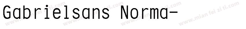 Gabrielsans Norma字体转换